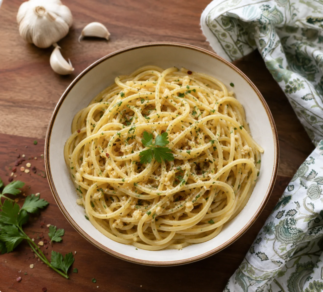 Garlic Herb Spaghetti